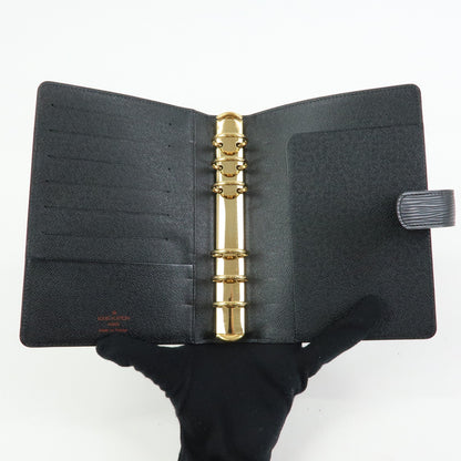 Louis Vuitton Ring Agenda Cover Epi Leather, Black, Leather, Briefcase