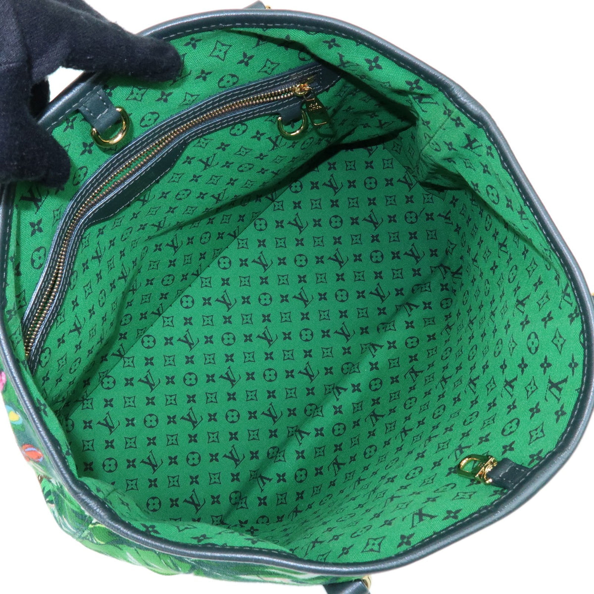 Louis Vuitton Ailleurs Cabas Limited Edition Printed Canvas, Green, Canvas, Tote Bag