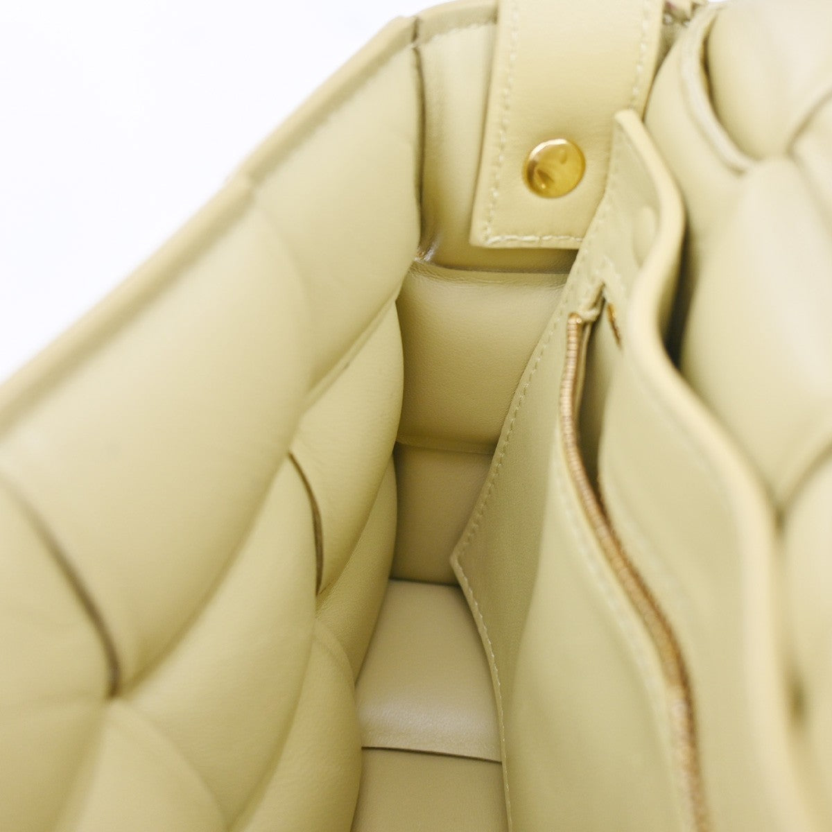 Bottega Veneta Cassette Padded Maxi Intrecciato Leather, Beige, Leather, Crossbody Bag