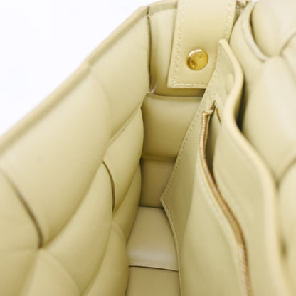 Bottega Veneta Cassette Padded Maxi Intrecciato Leather, Beige, Leather, Crossbody Bag