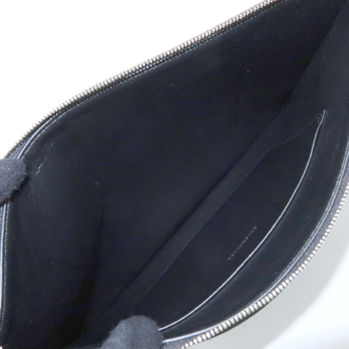 Balenciaga Signature Pouch Monogram PVC Leather, Black, Canvas, Clutch