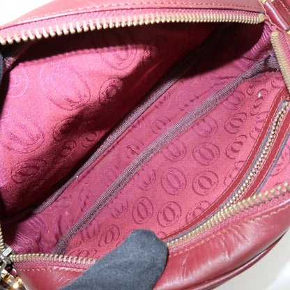 Cartier Must de Cartier Leather, Burgundy, Leather, Shoulder Bag