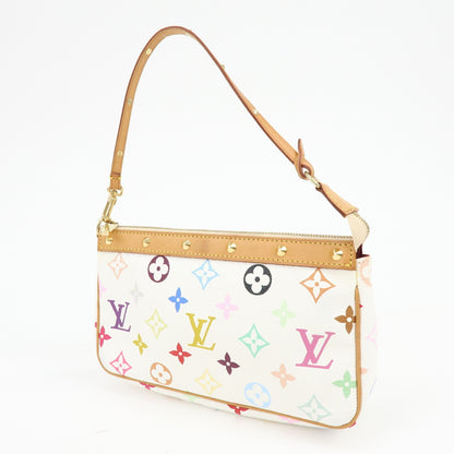 Louis Vuitton Pochette Accessoires Monogram Multicolor, Multicolour, Canvas, Clutch