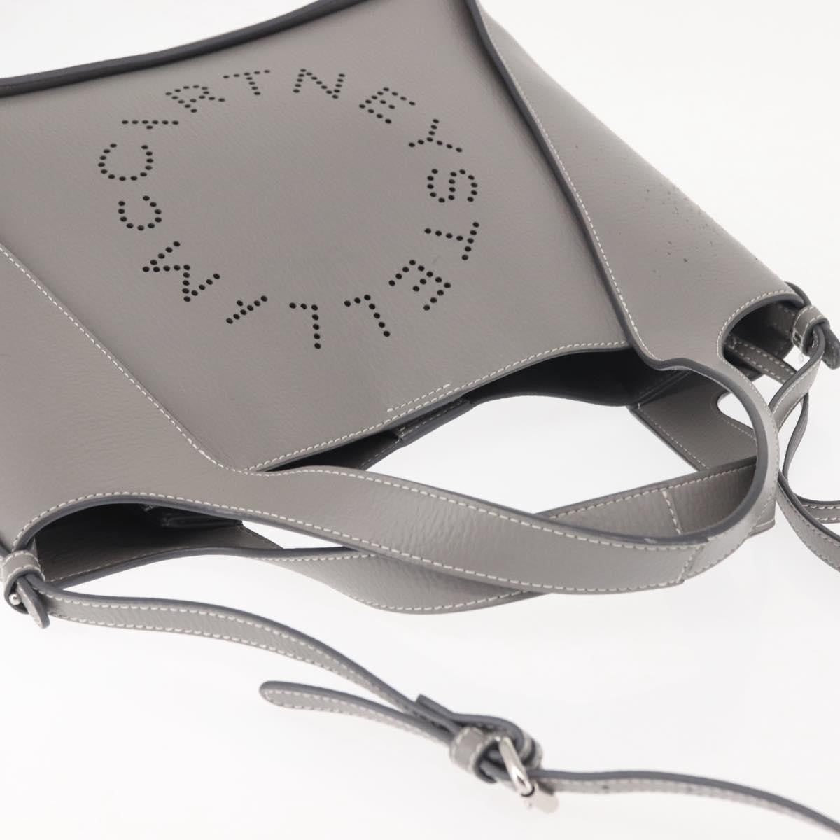Stella McCartney Alter Tote Leather, Gray, Leather, Tote Bag