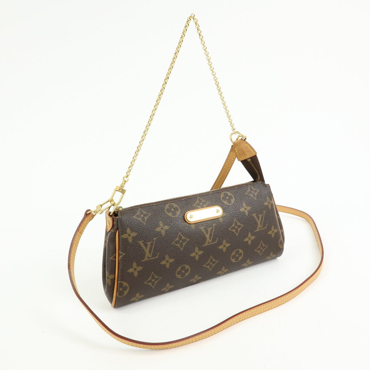 Louis Vuitton Eva Monogram Canvas, Brown, Canvas, Handbag
