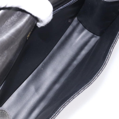 Bally Vintage Quilted Leather, Black, Leather, Handbag