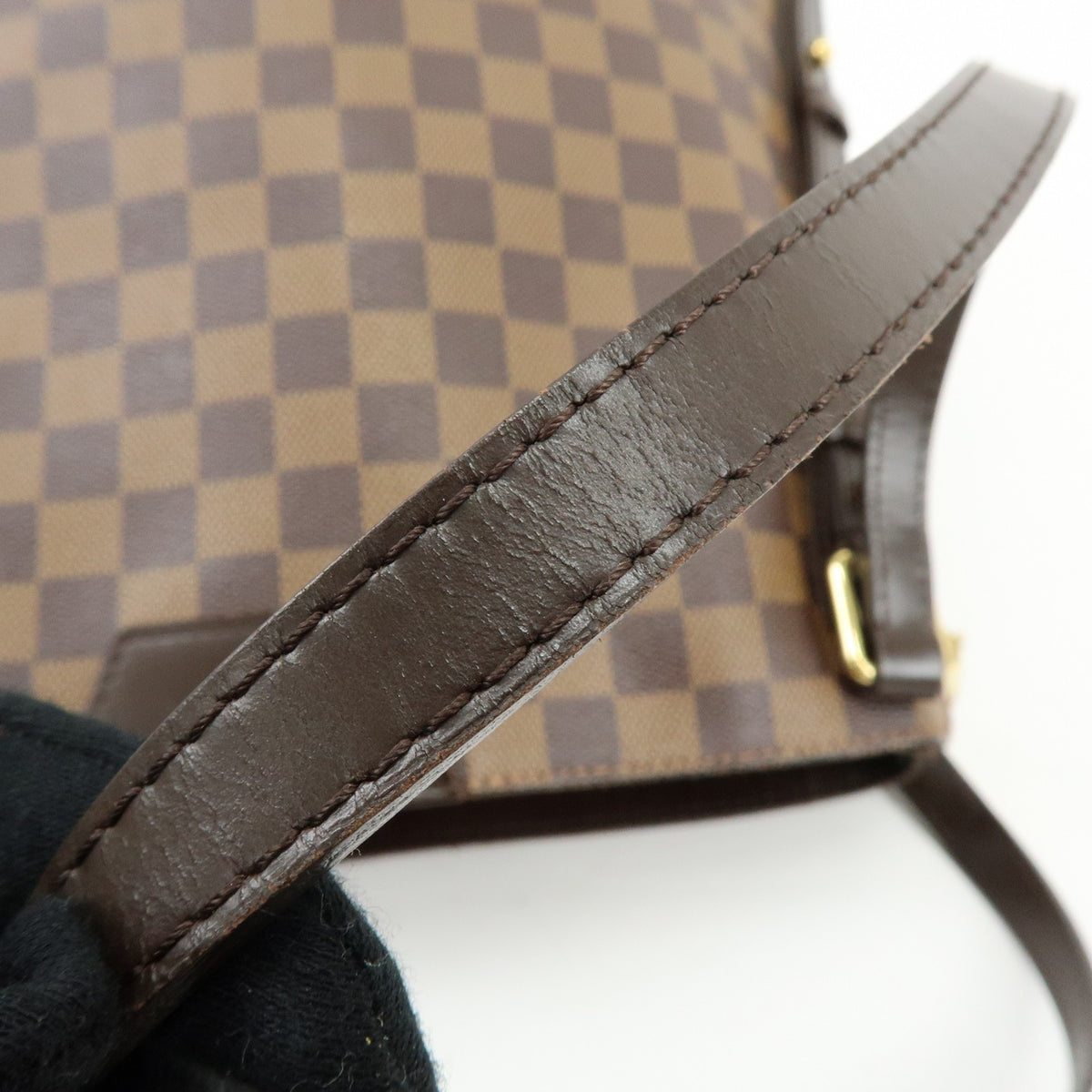 Louis Vuitton Cabas Rivington Damier, Brown, Canvas, Tote Bag