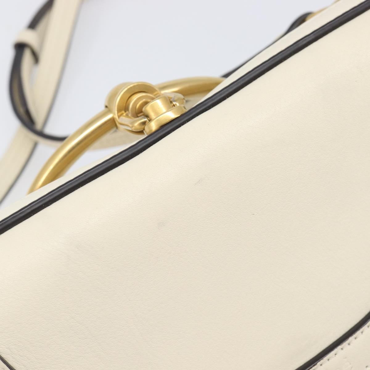 Chloe Nile Minaudière Leather, White, Leather, Handbag