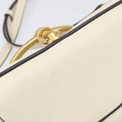 Chloe Nile Minaudière Leather, White, Leather, Handbag