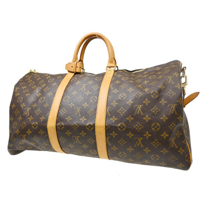 Louis Vuitton Keepall Bandouliere Monogram Canvas, Brown, Canvas, Travel Bag