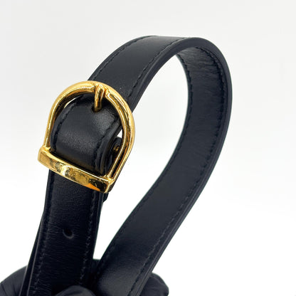 Gucci Zumi Leather, Black, Leather, Shoulder Bag