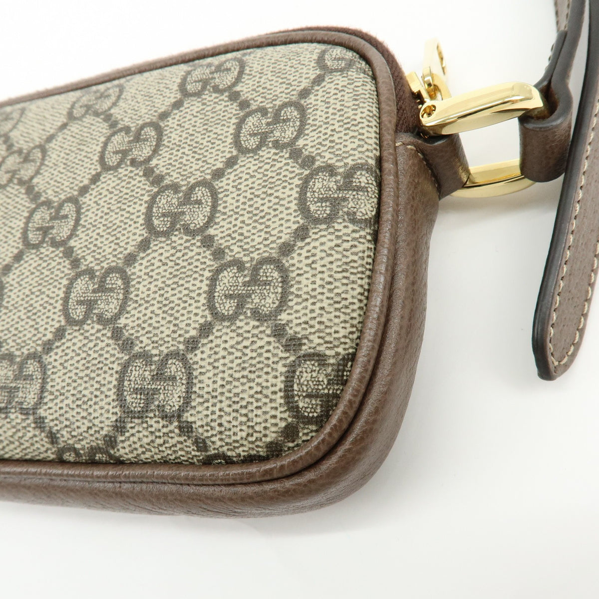 Gucci Ophidia GG Coated Canvas, Brown, Leather, Crossbody Bag
