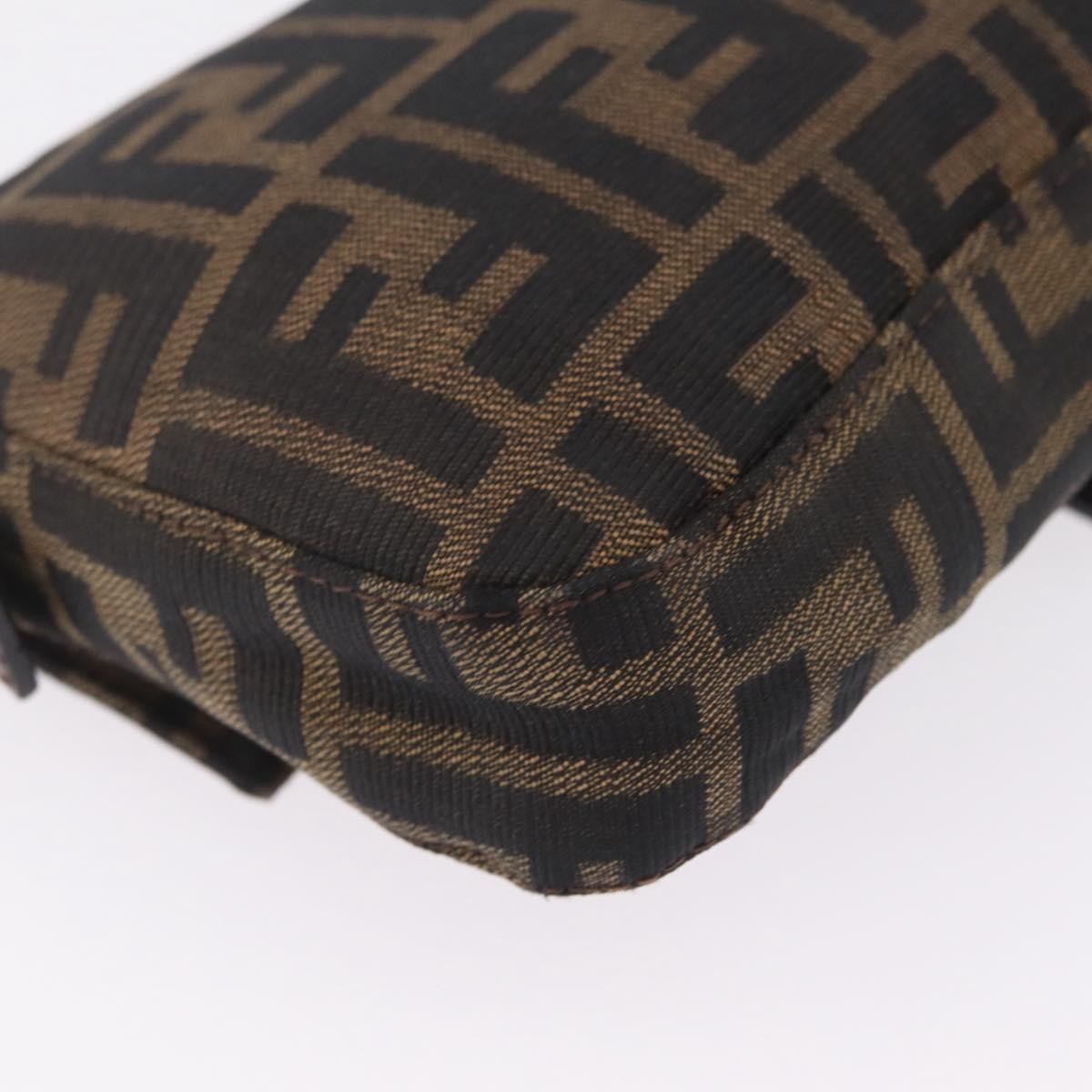 Fendi Baguette Zucca Canvas, Brown, Canvas, Handbag