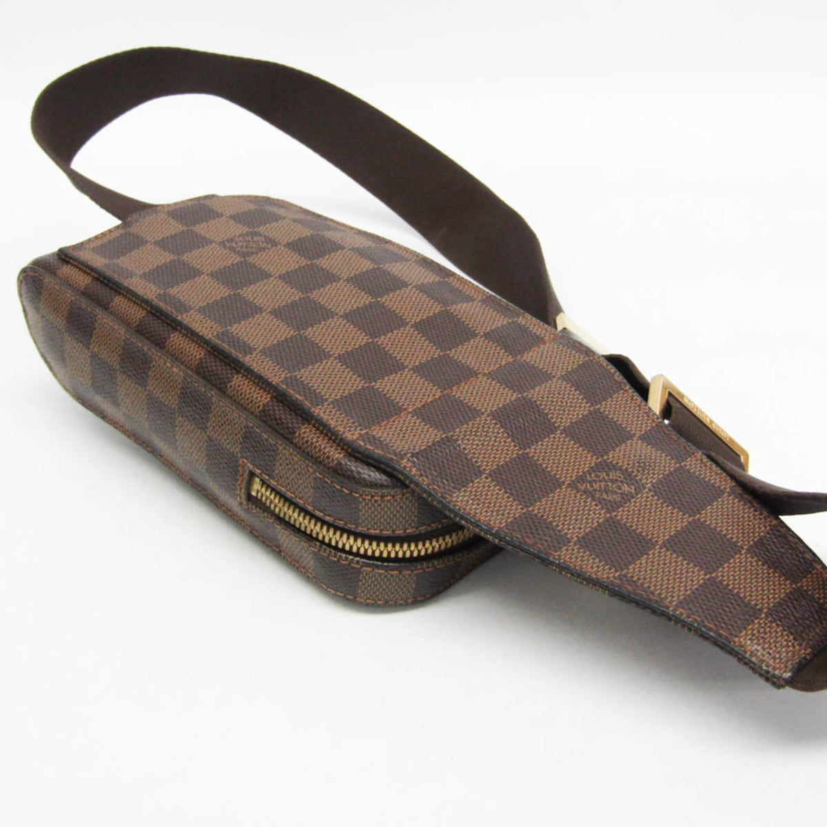 Louis Vuitton Geronimos Waist Damier Ebene, Brown, Canvas, Shoulder Bag