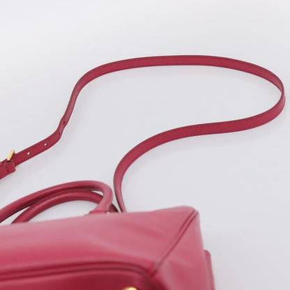 Prada Galleria Double Zip Saffiano Leather, Pink, Leather, Tote Bag