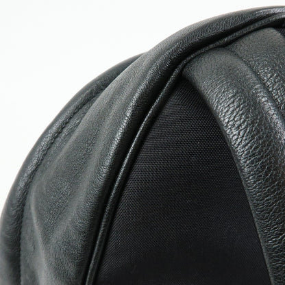 Saint Laurent City Patchwork Leather, Black, Leather, Backpack