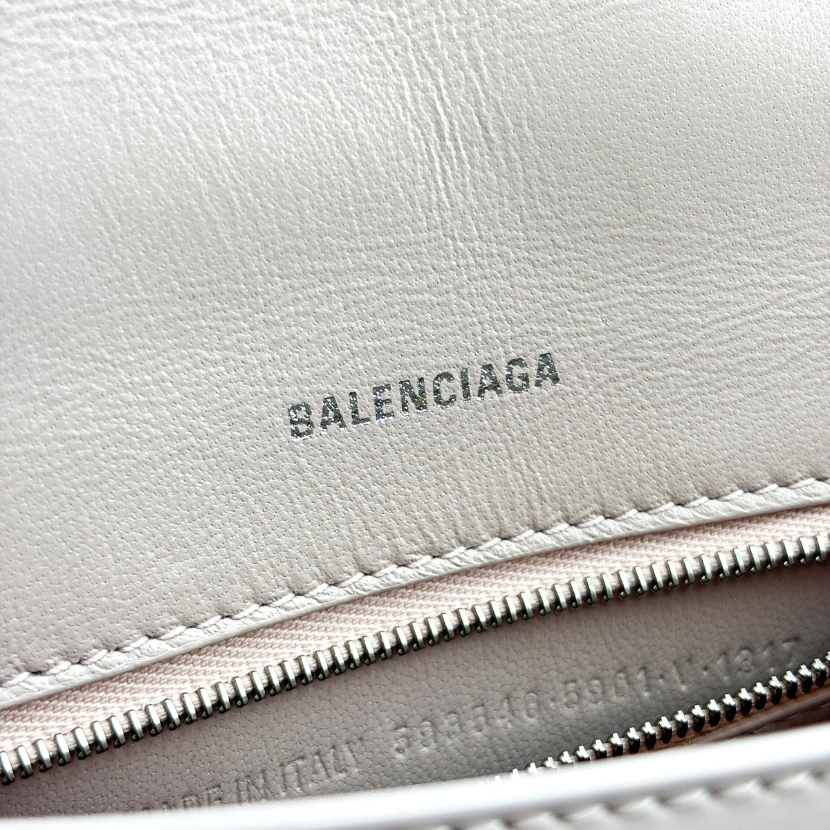 Balenciaga Hourglass Top Handle Leather, Pink, Leather, Handbag