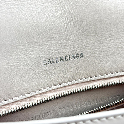 Balenciaga Hourglass Top Handle Leather, Pink, Leather, Handbag
