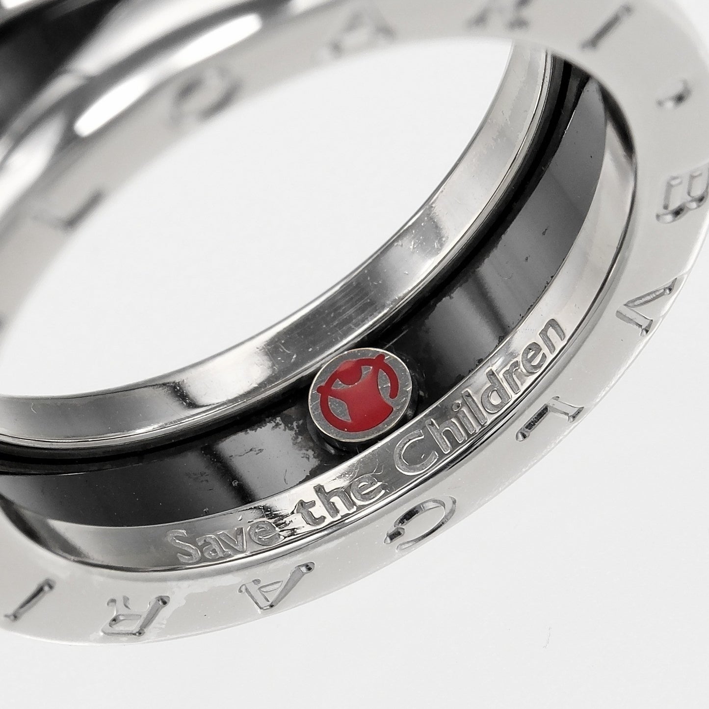 Bvlgari B.Zero1 Save the Children Soft Sterling Silver with Ceramic, Silver, Silver, Bracelet