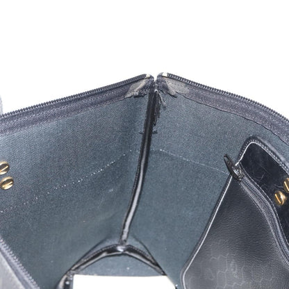 Christian Dior Vintage Honeycomb Canvas, Black, PVC, Shoulder Bag
