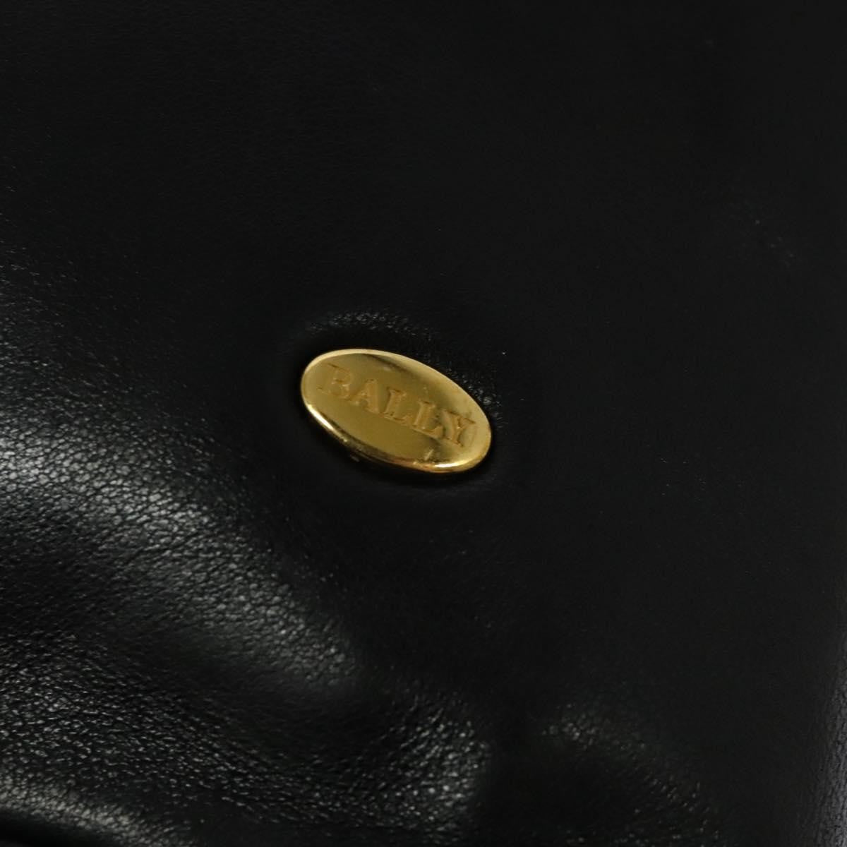 Bally Vintage Quilted leather, Black, Leather, Shoulder Bag
