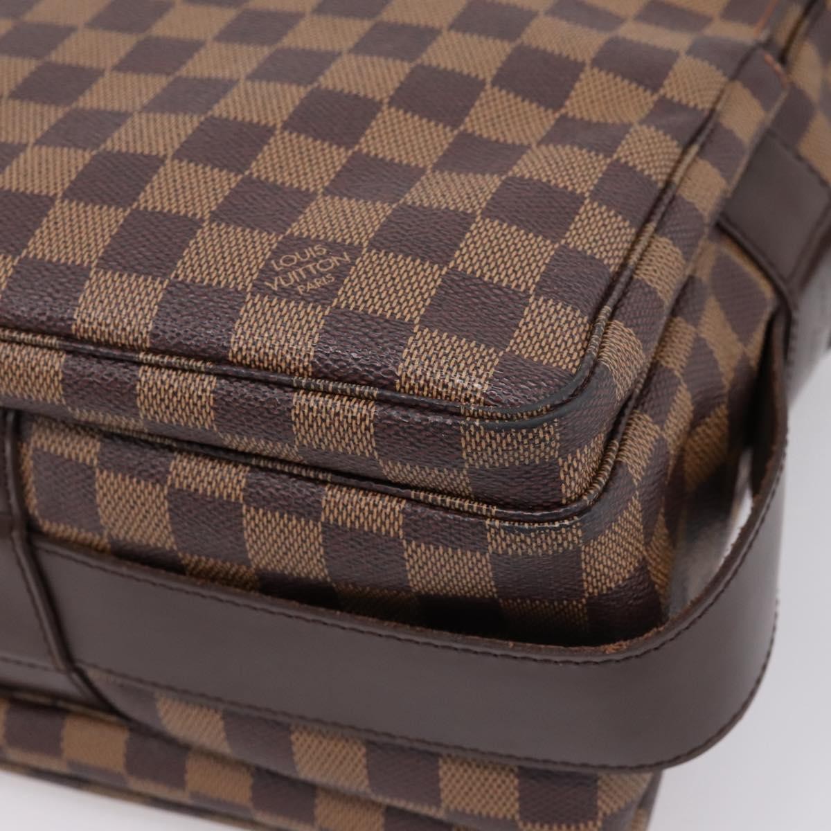 Louis Vuitton Naviglio Damier, Brown, Canvas, Shoulder Bag