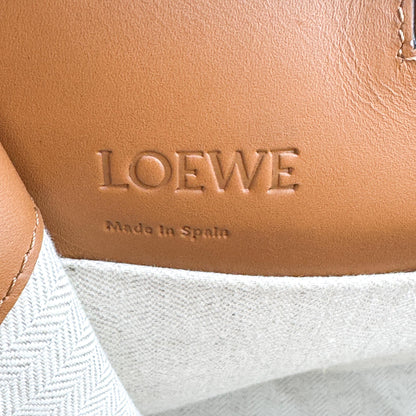 Loewe Cushion Leather, Brown, Leather, Tote Bag