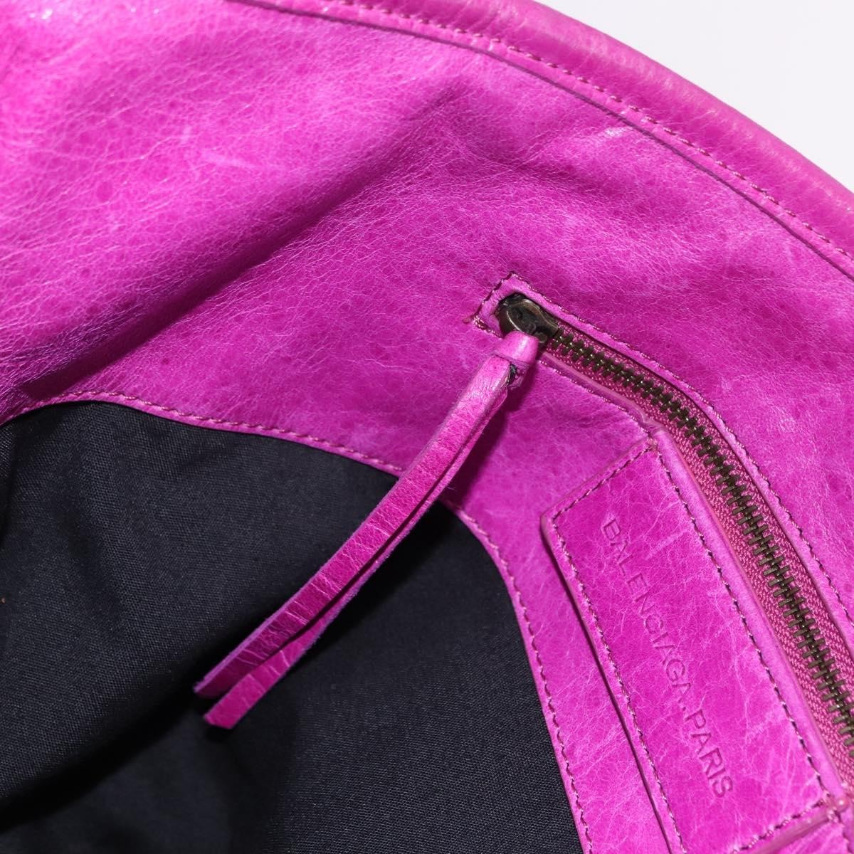 Balenciaga Classic Studs Sunday Tote Leather, Purple, Leather, Handbag