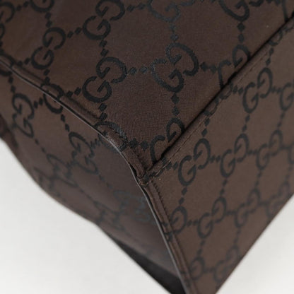 Gucci Bamboo tote bag Canvas, BROWN, CANVAS, Handbag