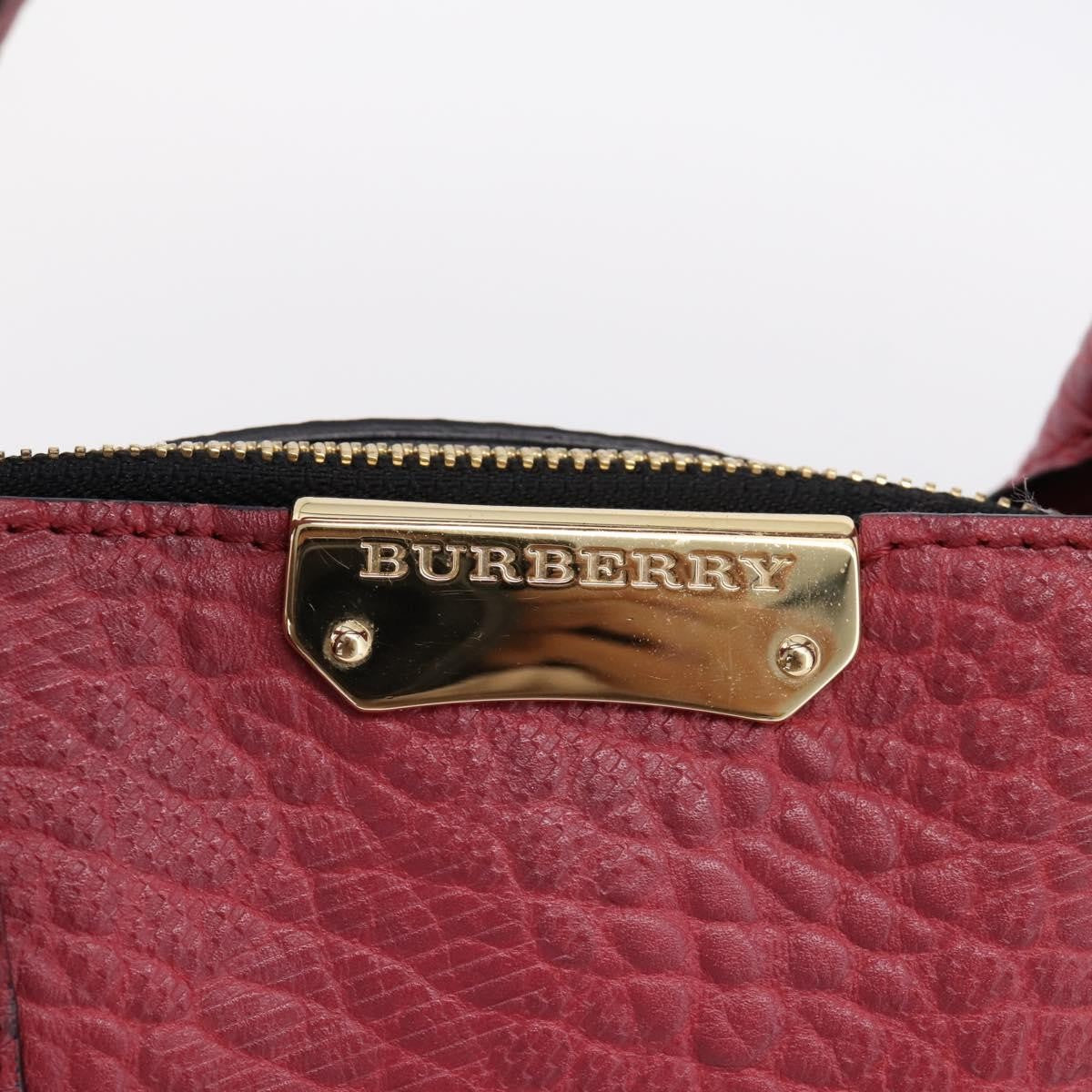 Burberry Clifton Convertible Heritage Grained Leather, Red, Leather, Tote Bag