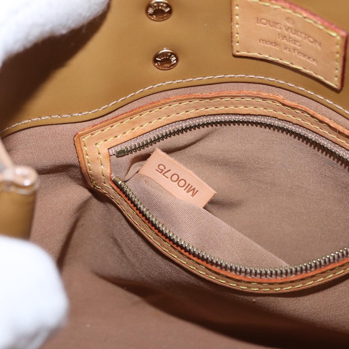 Louis Vuitton Reade Monogram Vernis, Beige, Patent Leather, Handbag