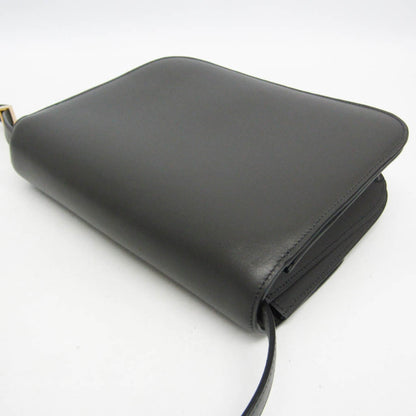 Celine Classic Box Smooth Leather, Gray, Leather, Handbag