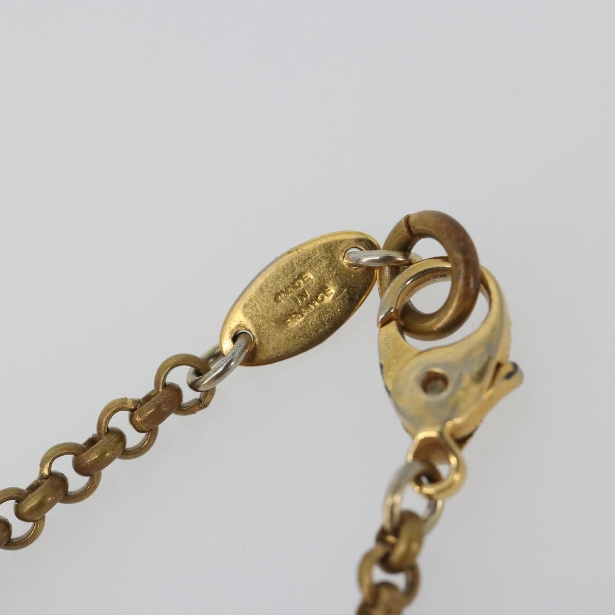 Chanel Pearl Station Metal and Faux Pearl, Gold, Metal, Necklace