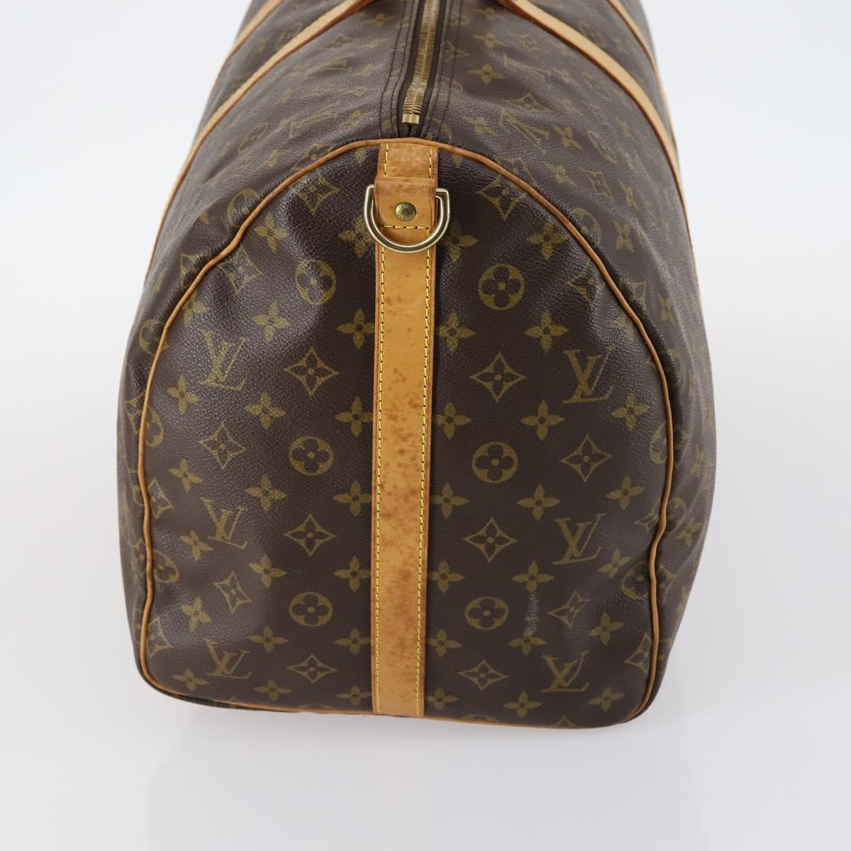 Louis Vuitton Keepall Bandouliere Bag Monogram Canvas, BROWN, CANVAS, Handbag