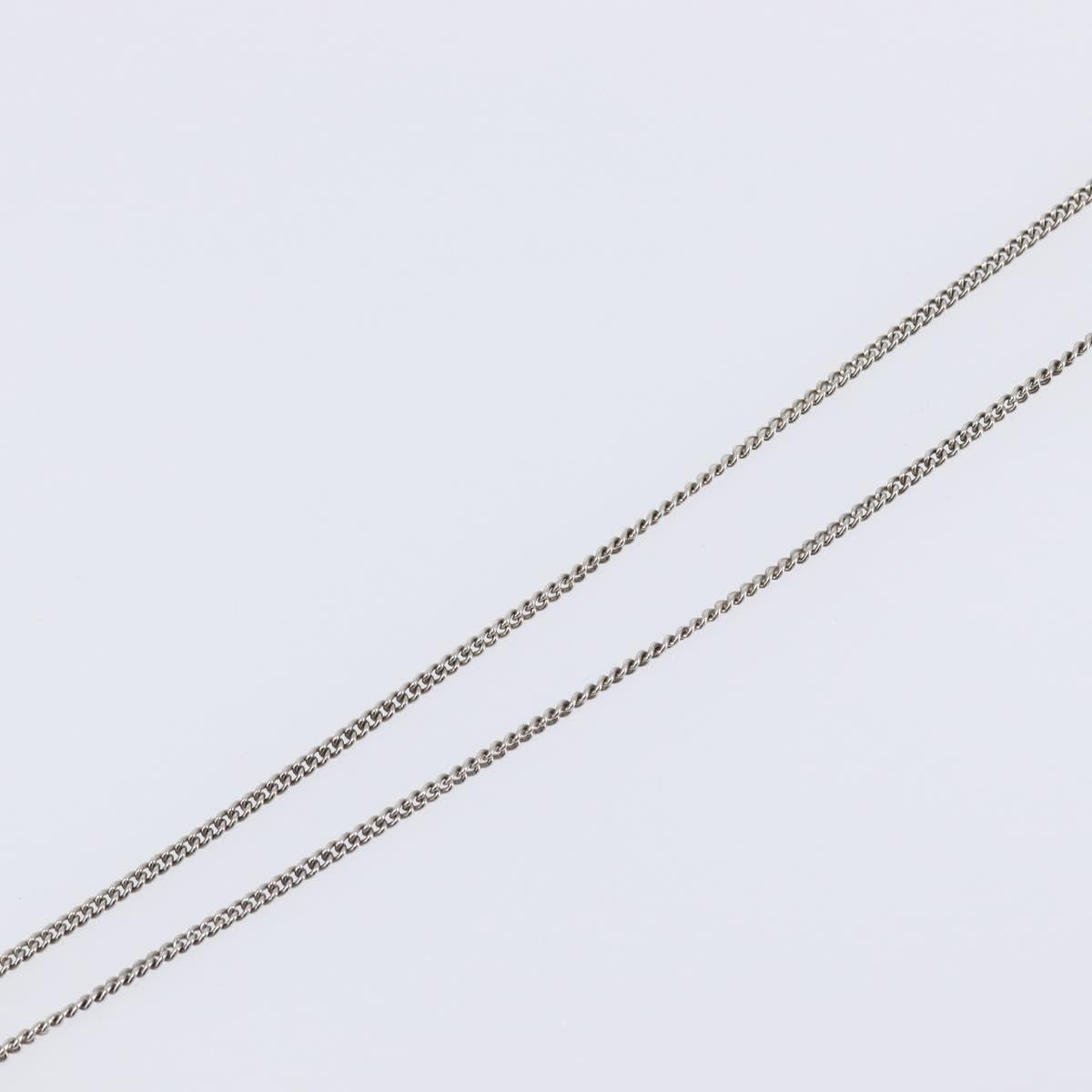 Chanel CC Pendant Metal with Crystals, Silver, Metal, Necklace