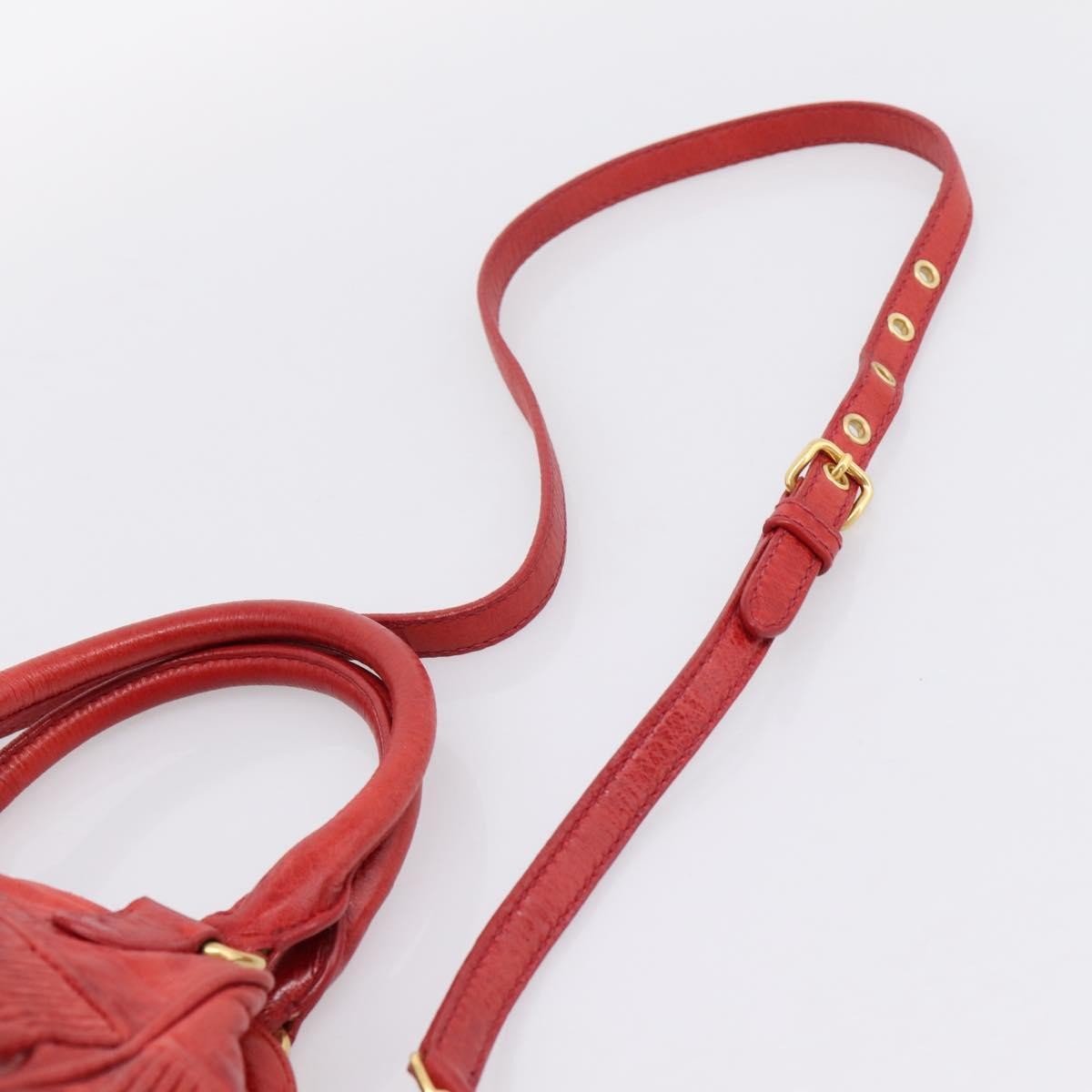 Miu Miu Coffer Convertible Satchel Matelasse Leather, Red, Leather, Handbag