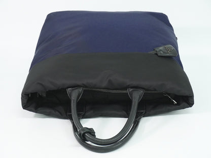Prada Convertible Double Tessuto, Navy, Nylon, Tote Bag