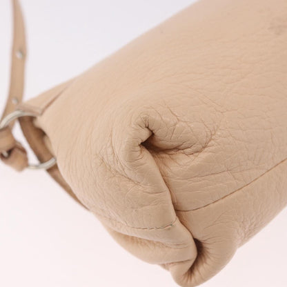 Chloe Lily Leather, Beige, Leather, Shoulder Bag