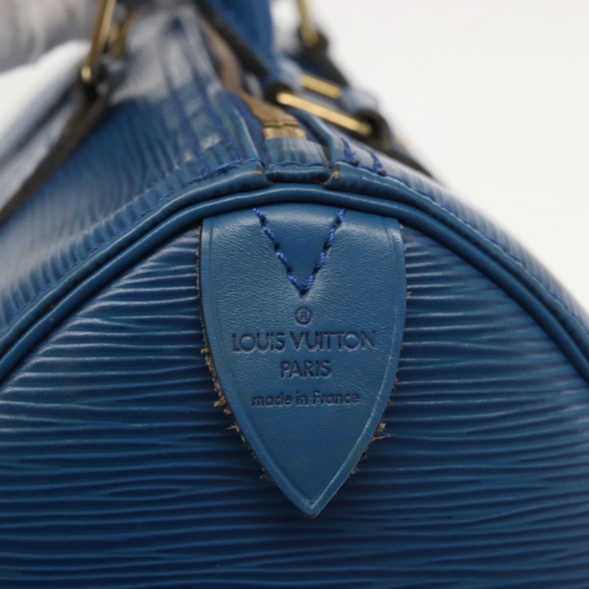 Louis Vuitton Speedy Mini HL Handbag Damier, BLUE, LEATHER, Handbag