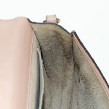 Chloe Nile Leather, Pink, Leather, Handbag