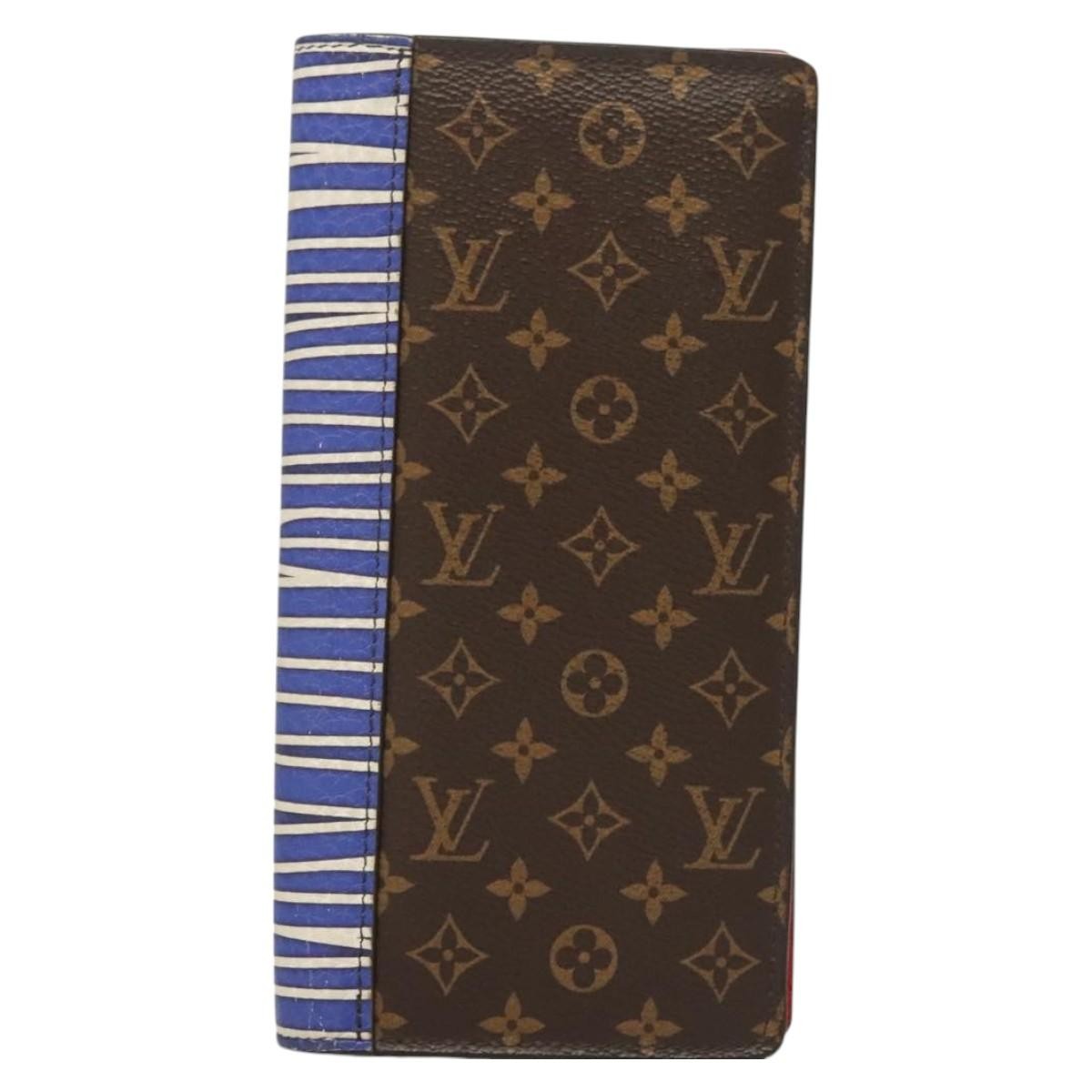 Louis Vuitton Porte Feuille Brother Patchwork, Blue, Canvas, Wallet