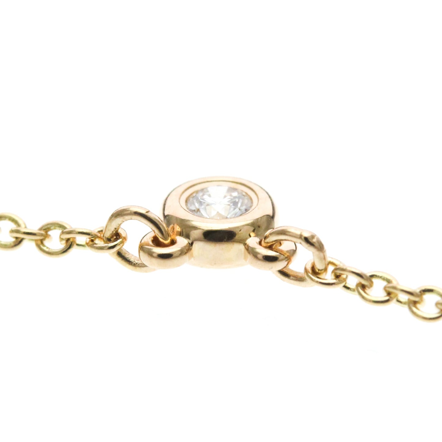 Tiffany & Co. Elsa Peretti Diamonds By The Yard Pendant 18K Rose Gold with Diamond, Gold, Pink Gold, Necklace