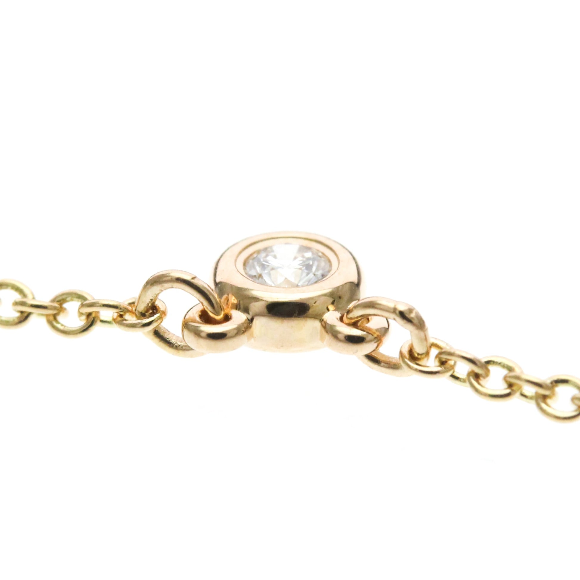 Tiffany & Co. Elsa Peretti Diamonds By The Yard Pendant 18K Rose Gold with Diamond, Gold, Pink Gold, Necklace