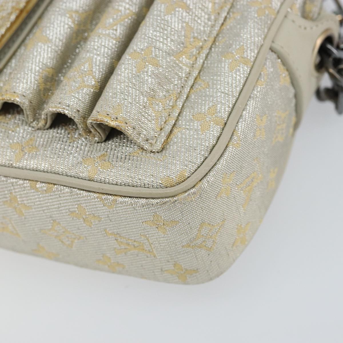 Louis Vuitton McKenna Mini Lin, Gold, Canvas, Tote bag
