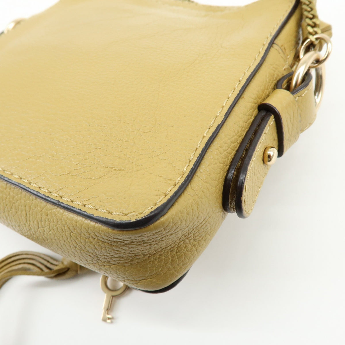 Chloe Vintage Leather, Beige, Leather, Shoulder Bag