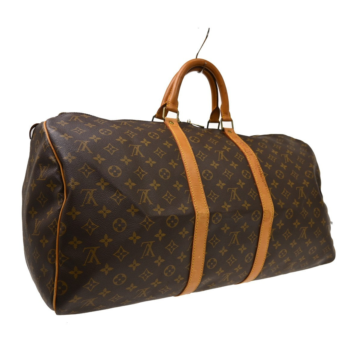 Louis Vuitton Keepall Canvas, Brown, Canvas, Travel Bag