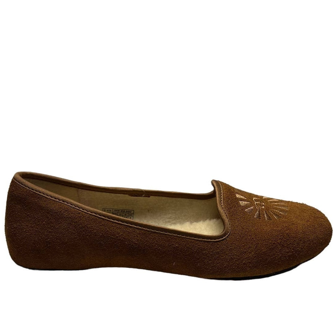 UGG Australia Alloway Slipper Flats 8 US Chestnut Brown