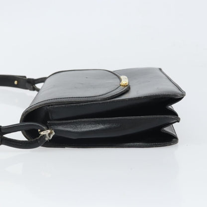 Christian Dior Shoulder Leather, Black, Leather, Shoulder Bag