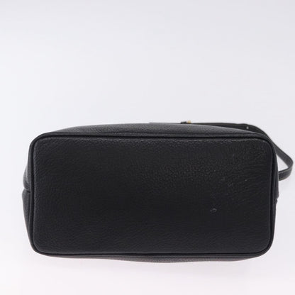 Bally Vintage Leather, Black, Leather, Tote Bag