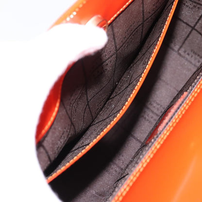 Celine Top Handle Leather, Orange, Leather, Handbag